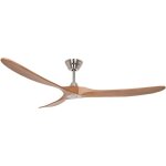 Ventilateur de plafond eco genuino dc 180 chrome - chne