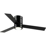 Ventilateur de plafond led - 3 pales, 3 vitesses, timer - tlcommande, kit installation inclus - mtal ...