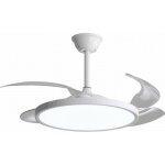 Ventilateur plafond led 36w - blanc slim - 3cct - t�l�commande