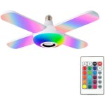 Ventilateurs de plafond avec lumi�res et haut - parleur � changement de couleur, t�l�commande vocale, ...