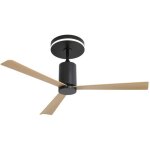 Ventilateur de plafond moteur dc 132 cm avec 3 pales en abs, 6 vitesses, lumire led  intensit variable, ...