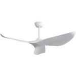 Ventilateur de plafond r�versible 52 pouces, 3 pales 6 vitesses, t�l�commande et minuterie, moteur cc, ...