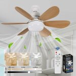 [jamais utilis�] ventilateur plafond, ventilateur silencieux plafond, 40w lampe ventilateur plafond avec ...
