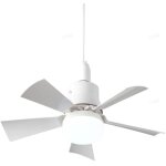 Ventilateur de plafond avec t�l�commande silencieux - plafonnier 5 pales plafonnier e26 plafond et� / ...