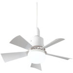 Ventilateur de plafond avec t�l�commande silencieux - plafonnier 5 pales plafonnier e26 plafond et� / ...