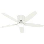 Hunter fans - ventilateur de plafond valencia blanc 132 cm avec led
