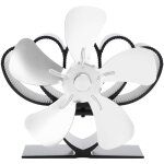 Ventilateur de po�le � bois �cologique en alliage d'aluminium - fonctionne par chaleur, silencieux, pour ...