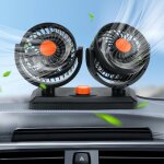 Ventilateur de refroidissement portable pour voiture, ventilateur de voiture, ventilateur de tte double ...