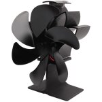 Ventilateur thermique 6 pales noir, d�marrage automatique, r�sistant aux hautes temp�ratures, �conome ...