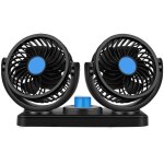 Ventilateur de voiture à double tête 12v 10w ventilateur de circulation de refroidissement par air électrique ... Ventilateur de voiture à double tête 12v 10w ventilateur de circulation de refroidissement par air électrique ...
