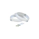 La ventilazione - 2 colliers bride blanc pour tube ventilation rond Ø125 + vis 5x45 mm et cheville en ... La ventilazione - 2 colliers bride blanc pour tube ventilation rond Ø125 + vis 5x45 mm et cheville en ...