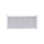 Grille a�ration vmc 500x227mm ? plastique blanc ? passage d'air 500 cm� ? �paisseur 20mm ? avec filet ...