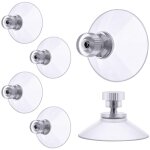 Ventouse a visser, 6 pi�ces 32mm ventouses transparentes avec filetage, extra fortes pvc plastique suspension ...