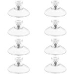Ventouse a visser, 8 pi�ces 41mm ventouses avec filetage, extra fortes pvc plastique suspension rideau ...