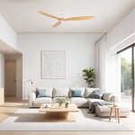 Ventyly - rowind l ventilateur de plafond blanc / pin Ø152 cm Ventyly - rowind l ventilateur de plafond blanc / pin Ø152 cm