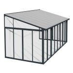 Chalet&jardin - veranda ferme 3x5, 46m gris anthracite - palram - 703990