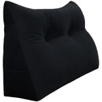 Vercart - coussin de lecture compens�, triangulaire coussin � coins, gros coussin canap�, traversin t�te ...
