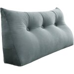 Vercart - coussin de lecture compens, triangulaire coussin  coins, gros coussin canap, traversin tte ...