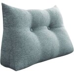 Vercart - coussin de lecture, oreiller traversin soutien dorsal, triangulaire coussin � coins, gros coussin ...