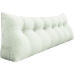 Vercart - coussin de lecture, oreiller traversin soutien dorsal, triangulaire coussin � coins, gros coussin ...