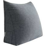 Vercart - triangulaire oreiller traversin coussin de lecture, coussin inclin� support lombaire dossier ...