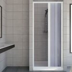 Idralite - porte de douche pvc h 185 mod. vergine 110 ouverture lat�rale