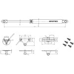 Vrin  gaz pg1, 244 mm, 60 n