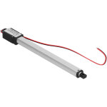 V�rin lin�aire �lectrique mini 12v avec protection court - circuit et fin de course - course 150mm, vitesse ...