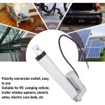 V�rin lin�aire lourd 12v dc 1500n 6 pouces 5mm / s avec commutateur - actionneur �lectrique pour fen�tres ...