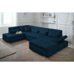 Lisa design - vermont - canapé panoramique d'angle gauche - 7 places - xxl - bleu pétrole Lisa design - vermont - canapé panoramique d'angle gauche - 7 places - xxl - bleu pétrole