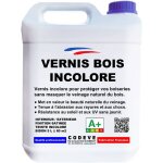 Codve bois - vernis bois incolore - 5 l - codeve bois - pour garder la transparence des veines du bois ...