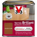 V33 - vernis int�rieur meubles et boiseries acajou clair brillant 0, 5l