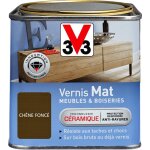 V33 - vernis int�rieur meubles et boiseries ch�ne fonc� mat 0, 5l
