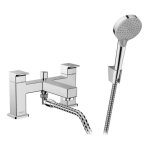 Hansgrohe - vernis shape - mitigeur sur le bord de baignoire avec accessoires, installation 2 trous, ...