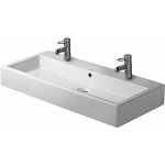 Duravit - vero - double vasque 100x47 cm, 2 trous pour robinetterie, blanc alpin 0454100024 Duravit - vero - double vasque 100x47 cm, 2 trous pour robinetterie, blanc alpin 0454100024