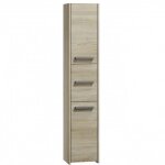 Hucoco ? colonne de salle de bain 30x30x170 cm ? meuble de rangement moderne avec 3 portes et �tag�res ...