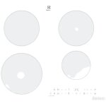 Verre ceramique pour plaque induction 520x590mm pour table. . .