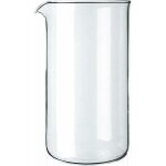 Verre  piston de rechange 8 tasses, transparent, 1 litre - diamtre 10 cm, - liaiki