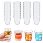Verrine plastique aperitif, 100 pi�ces 30ml, r�utilisable, convient pour f�tes mariages pique niques ...
