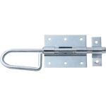 Verrou baonnette, acier brut, zingue, avec gche attache, 200 mm