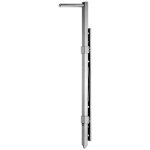 Verrou baionnette pour portails en bois ou m�tal ? acier �lectrolytique galvanis� ? longueur 500 mm ? ...