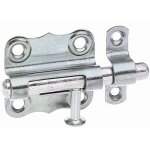 Verrou � bouton sans ressort ? acier passiv� ? platine 39 x 38 mm ? marque alberts