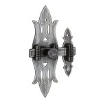 Thirard - verrou de meuble rustique, 40x130mm, fer patin� - thirard