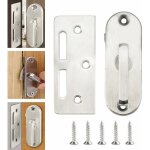 Verrou porte en acier inox loquet porte antirouille verrou porte coulissante  visser verrou de scurit ...