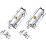 Verrou porte en acier inox loquets de porte loquet de verrouillage automatique targette portail verrou ...