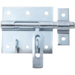 Verrou porte - cadenas avec gâche fixe ? acier zingué ? 100 mm ? pour portails, boxes et clôtures ? marque ... Verrou porte - cadenas avec gâche fixe ? acier zingué ? 100 mm ? pour portails, boxes et clôtures ? marque ...