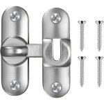 Verrou de porte coulissante � 90 / 180 degr�s, volet loquet de porte avec vis, verrou serrure de fermeture ...