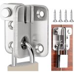 Verrou de porte rabattable pour abri de jardin, porte coulissante, porte coulissante pour placard en ...