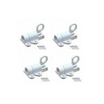 Verrou de porte � ressort en alliage d'aluminium pour trappe de grenier, verrou de s�curit� automatique ...