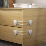 Verrou de s�curit� multifonctionnel pour b�b�, verrou de s�curit� enfant pour armoire, verrou de tiroir, ...